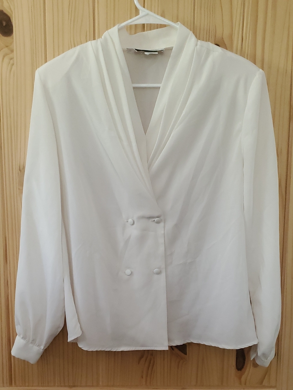 Vintage White Talbots Blouse
